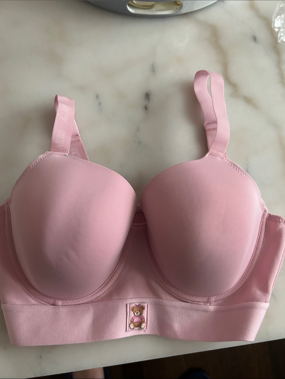 Aeropostale Pink Molded Bra with Teddy Patch
